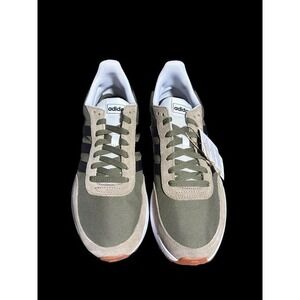 Adidas Men's Run 60S 2.0 Sneakers Running Shoes - Focus Olive Green / Black 10